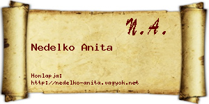 Nedelko Anita névjegykártya